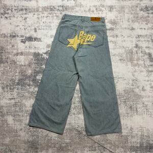 Authentic Bape 2000’s Star Baggy Jeans 28